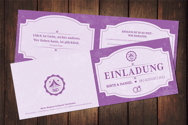Hochzeitseinladung
